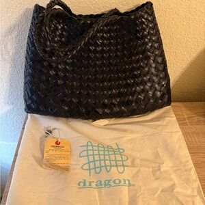 Dragon Diffusion black Woven Tote